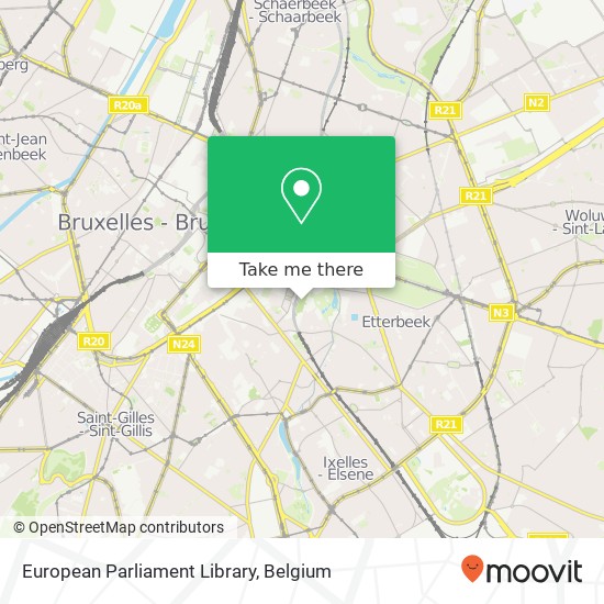 European Parliament Library map