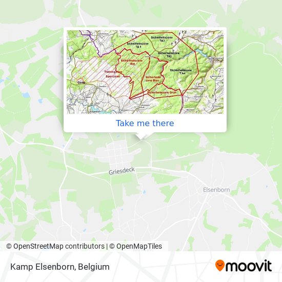 Kamp Elsenborn map