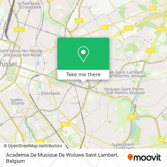 Academie De Musique De Woluwe Saint Lambert map