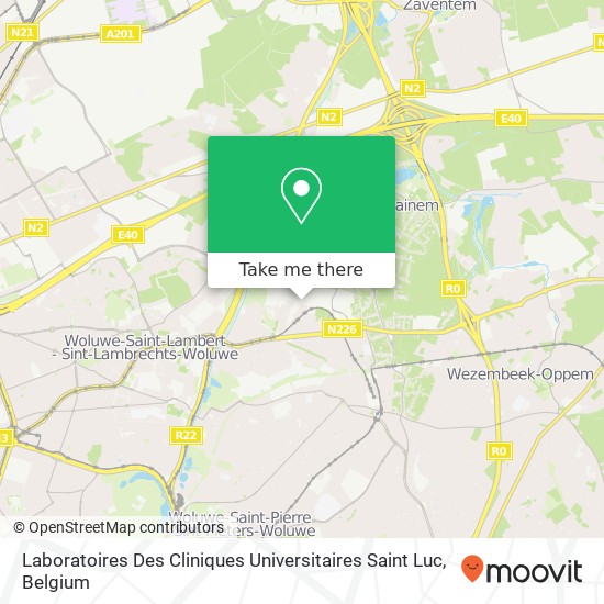 Laboratoires Des Cliniques Universitaires Saint Luc map