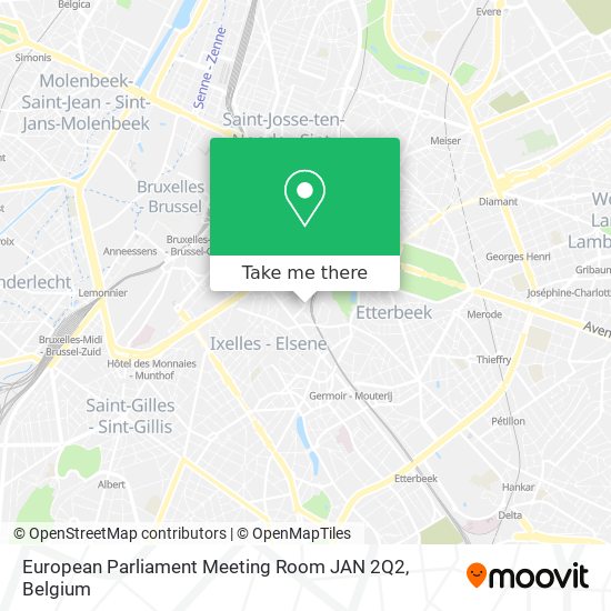European Parliament Meeting Room JAN 2Q2 map