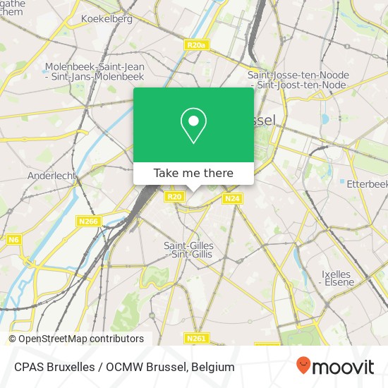 CPAS Bruxelles / OCMW Brussel map