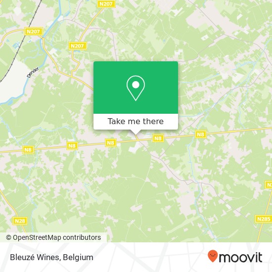 Bleuzé Wines map