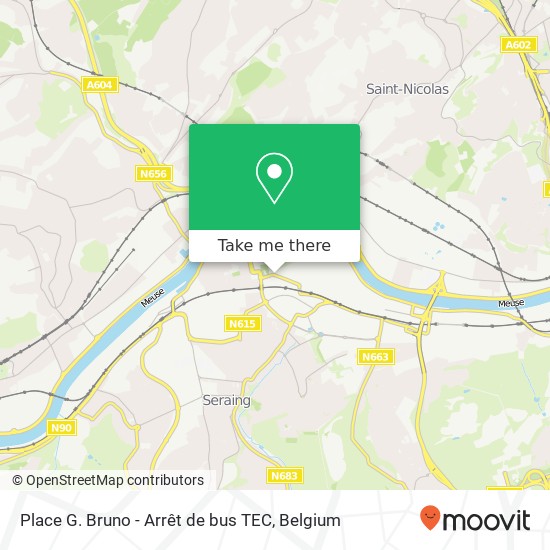 Place G. Bruno - Arrêt de bus TEC map