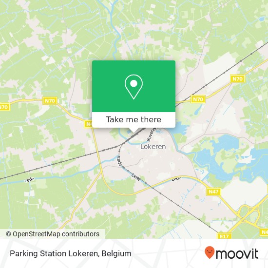 Parking Station Lokeren map