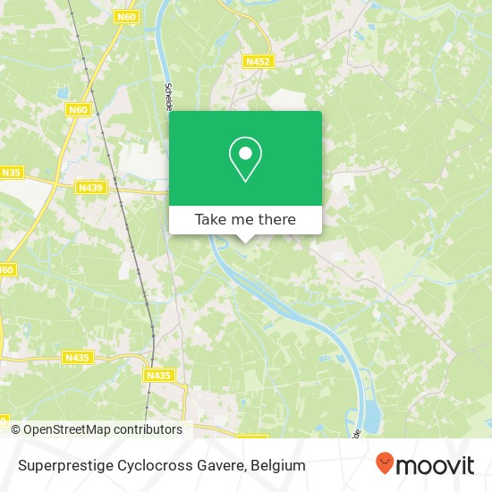 Superprestige Cyclocross Gavere map