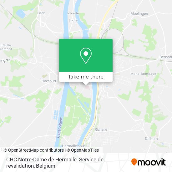 CHC Notre-Dame de Hermalle. Service de revalidation map