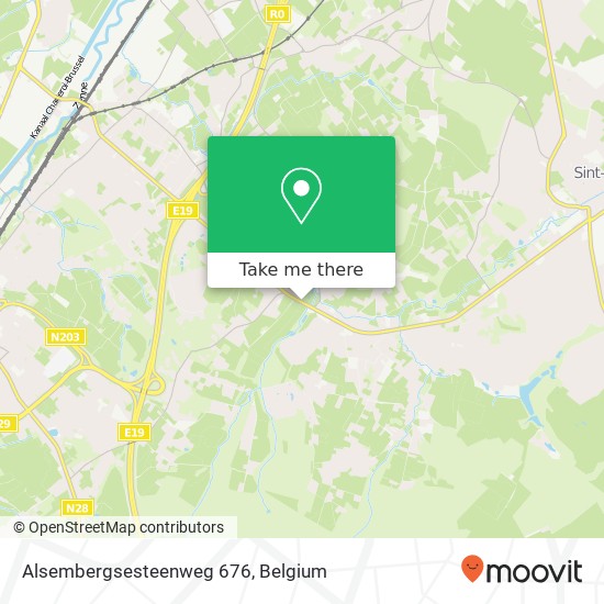 Alsembergsesteenweg 676 map