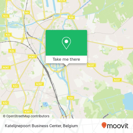 Katelijnepoort Business Center map