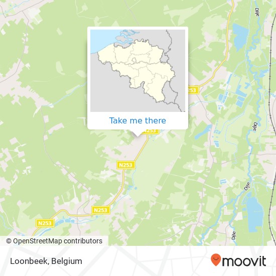 Loonbeek map