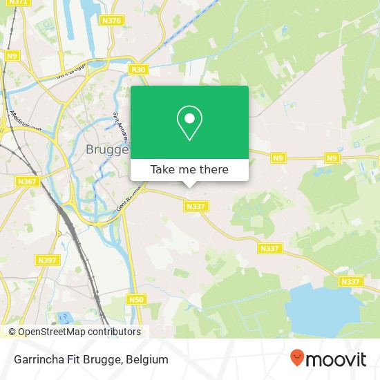 Garrincha Fit Brugge map