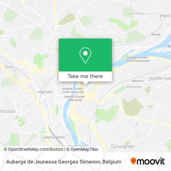Auberge de Jeunesse Georges Simenon map