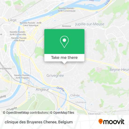 clinique des Bruyeres Chenee map