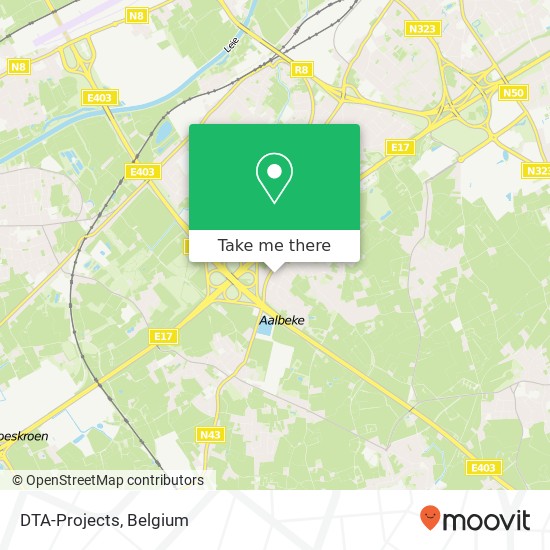 DTA-Projects map