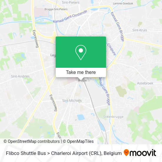 Flibco Shuttle Bus > Charleroi Airport (CRL) plan