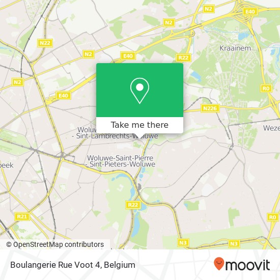 Boulangerie Rue Voot 4 map