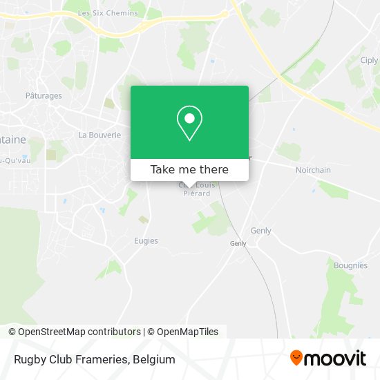 Rugby Club Frameries map