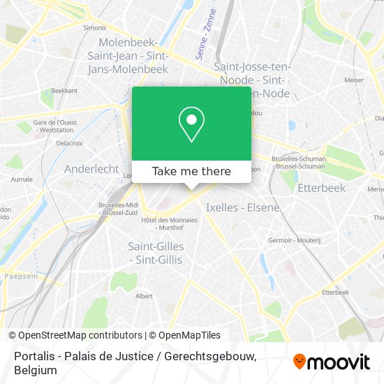 Portalis - Palais de Justice / Gerechtsgebouw map