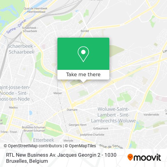 RTL New Business Av. Jacques Georgin 2 - 1030 Bruxelles plan