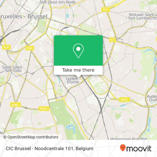 CIC Brussel - Noodcentrale 101 plan