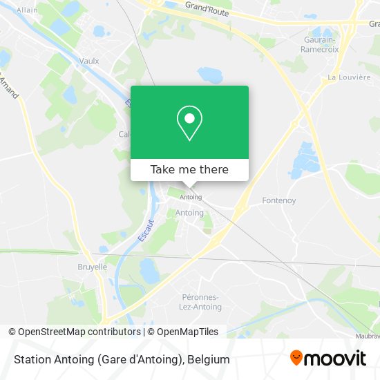 Station Antoing (Gare d'Antoing) map