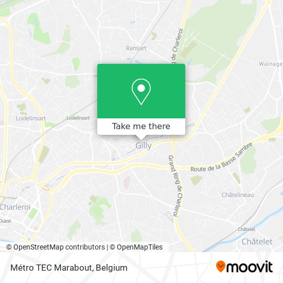 Métro TEC Marabout plan