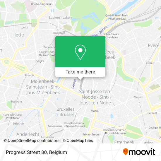 Progress Street 80 map