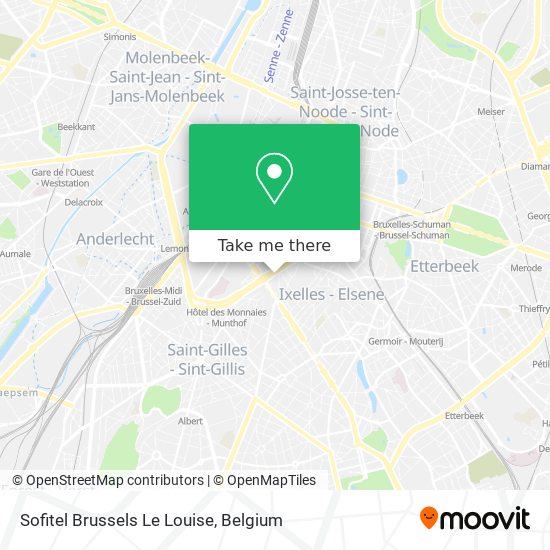 Sofitel Brussels Le Louise map
