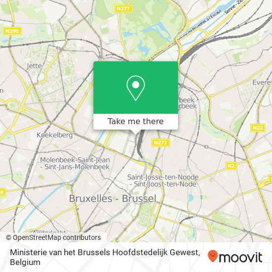 Ministerie van het Brussels Hoofdstedelijk Gewest plan