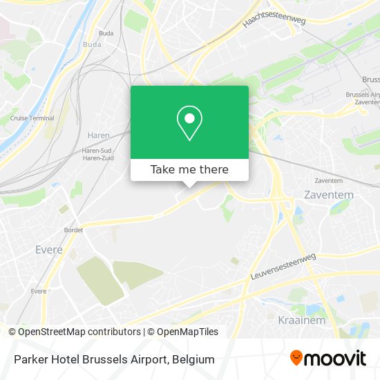 Parker Hotel Brussels Airport map