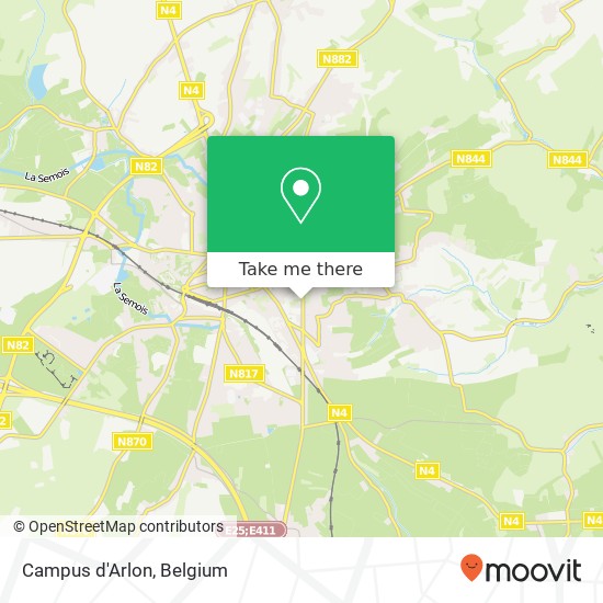 Campus d'Arlon map