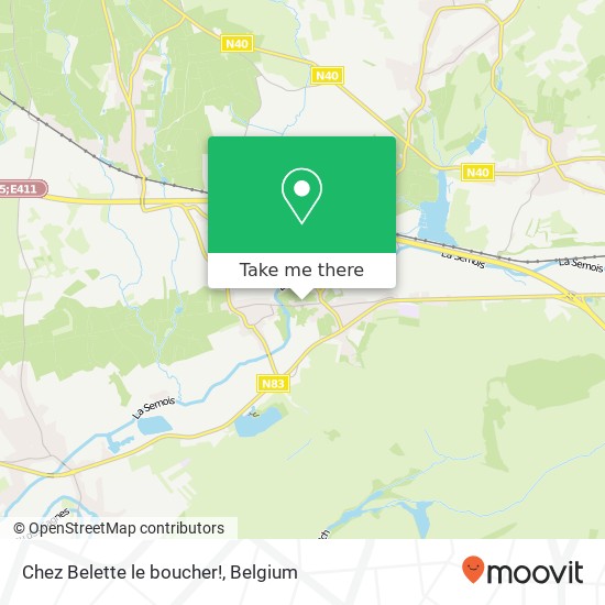 Chez Belette le boucher! map