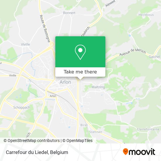 Carrefour du Liedel map