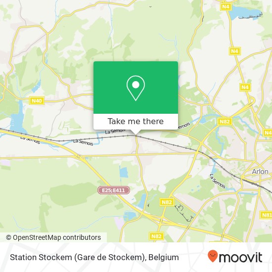 Station Stockem (Gare de Stockem) plan