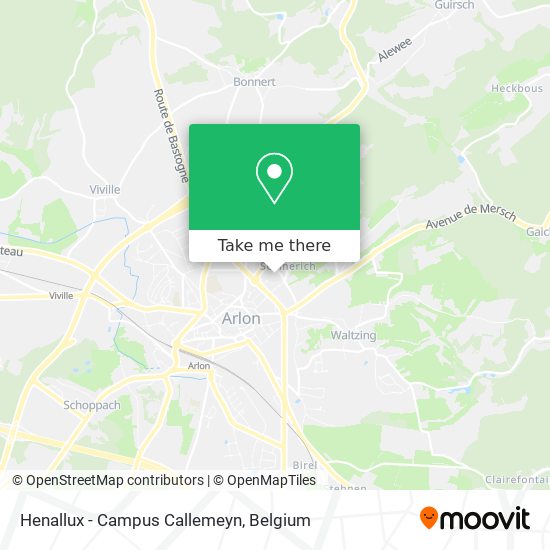 Henallux - Campus Callemeyn map