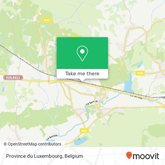 Province du Luxembourg map