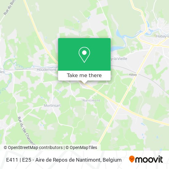 E411 | E25 - Aire de Repos de Nantimont map