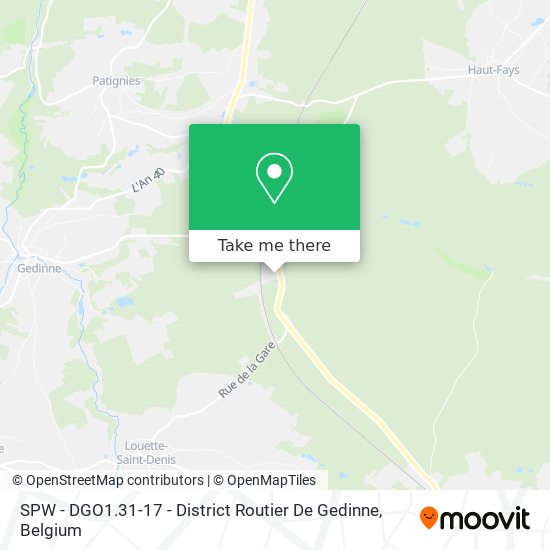 SPW - DGO1.31-17 - District Routier De Gedinne map