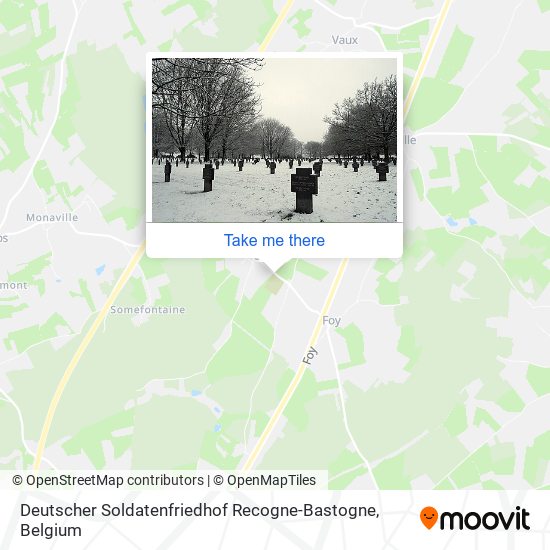 Deutscher Soldatenfriedhof Recogne-Bastogne map