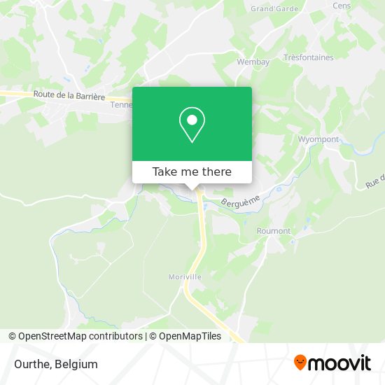 Ourthe map