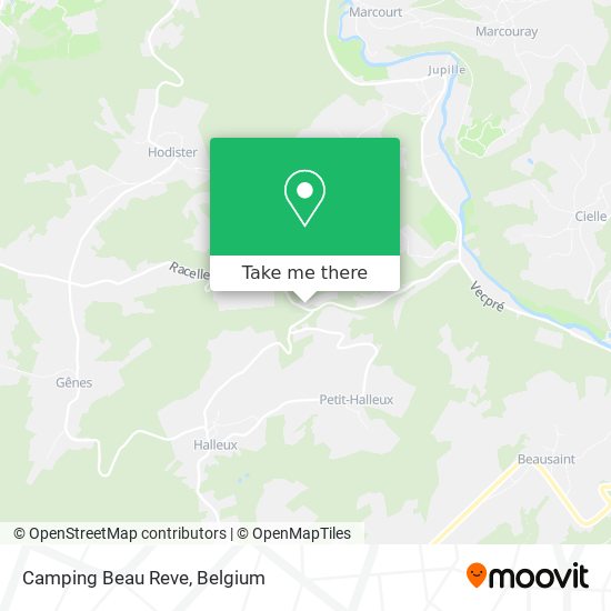 Camping Beau Reve map