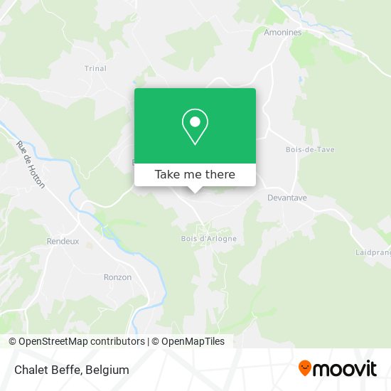 Chalet Beffe map