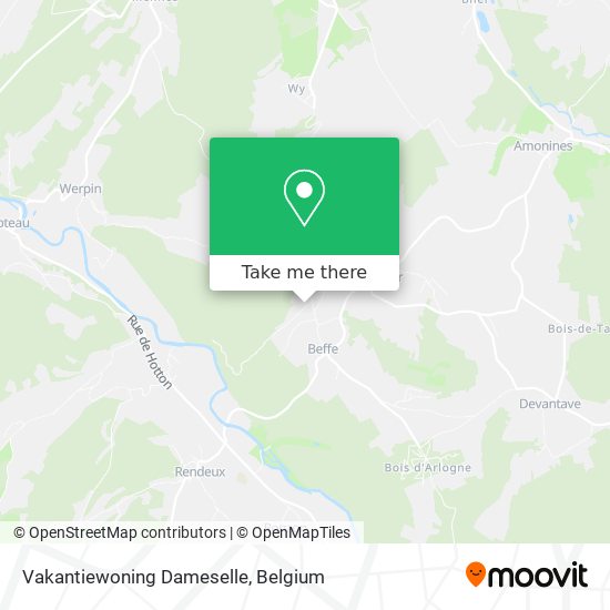 Vakantiewoning Dameselle map