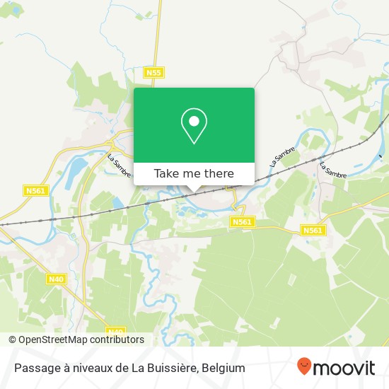 Passage à niveaux de La Buissière map