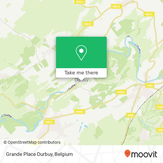 Grande Place Durbuy map