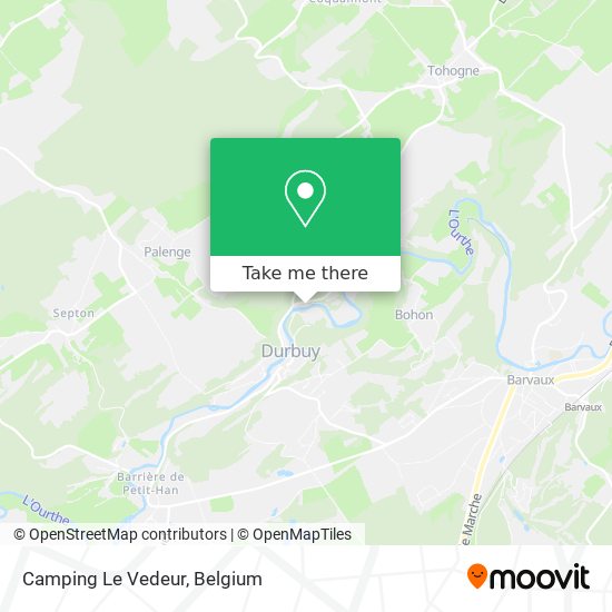 Camping Le Vedeur map