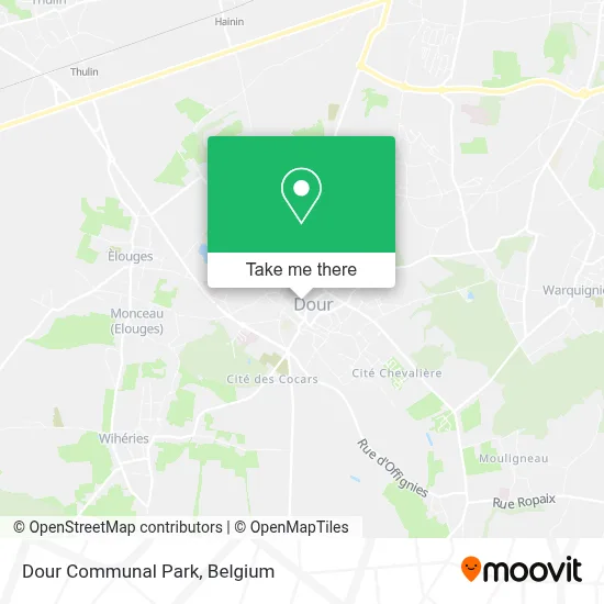 Dour Communal Park map
