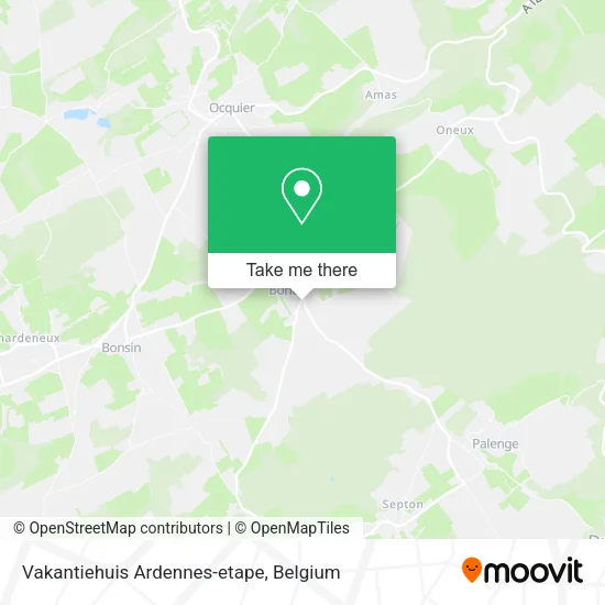 Vakantiehuis Ardennes-etape map