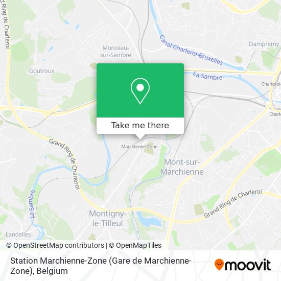Station Marchienne-Zone (Gare de Marchienne-Zone) plan