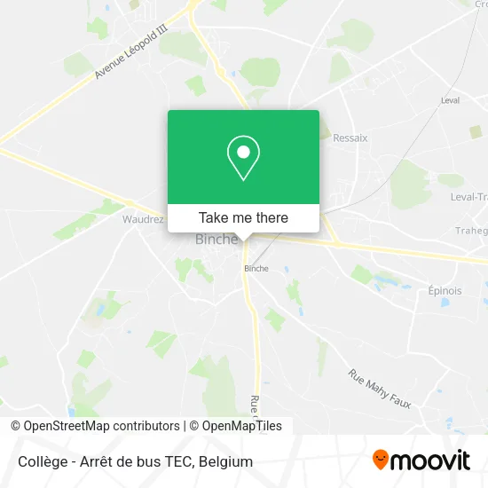 Collège - Arrêt de bus TEC map
